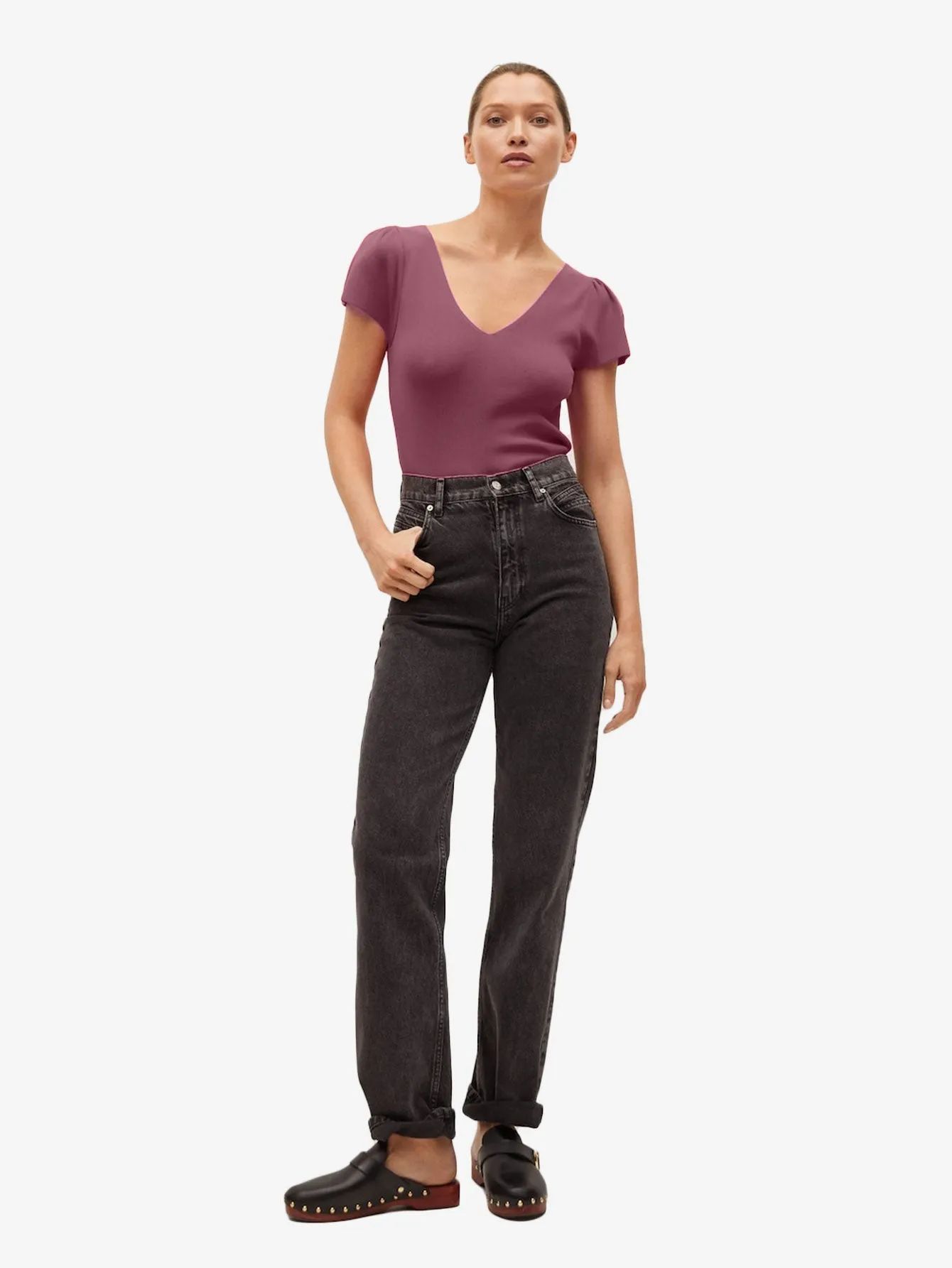 Bow knit top