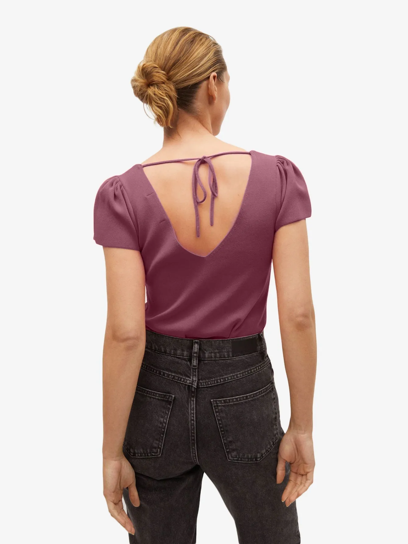Bow knit top