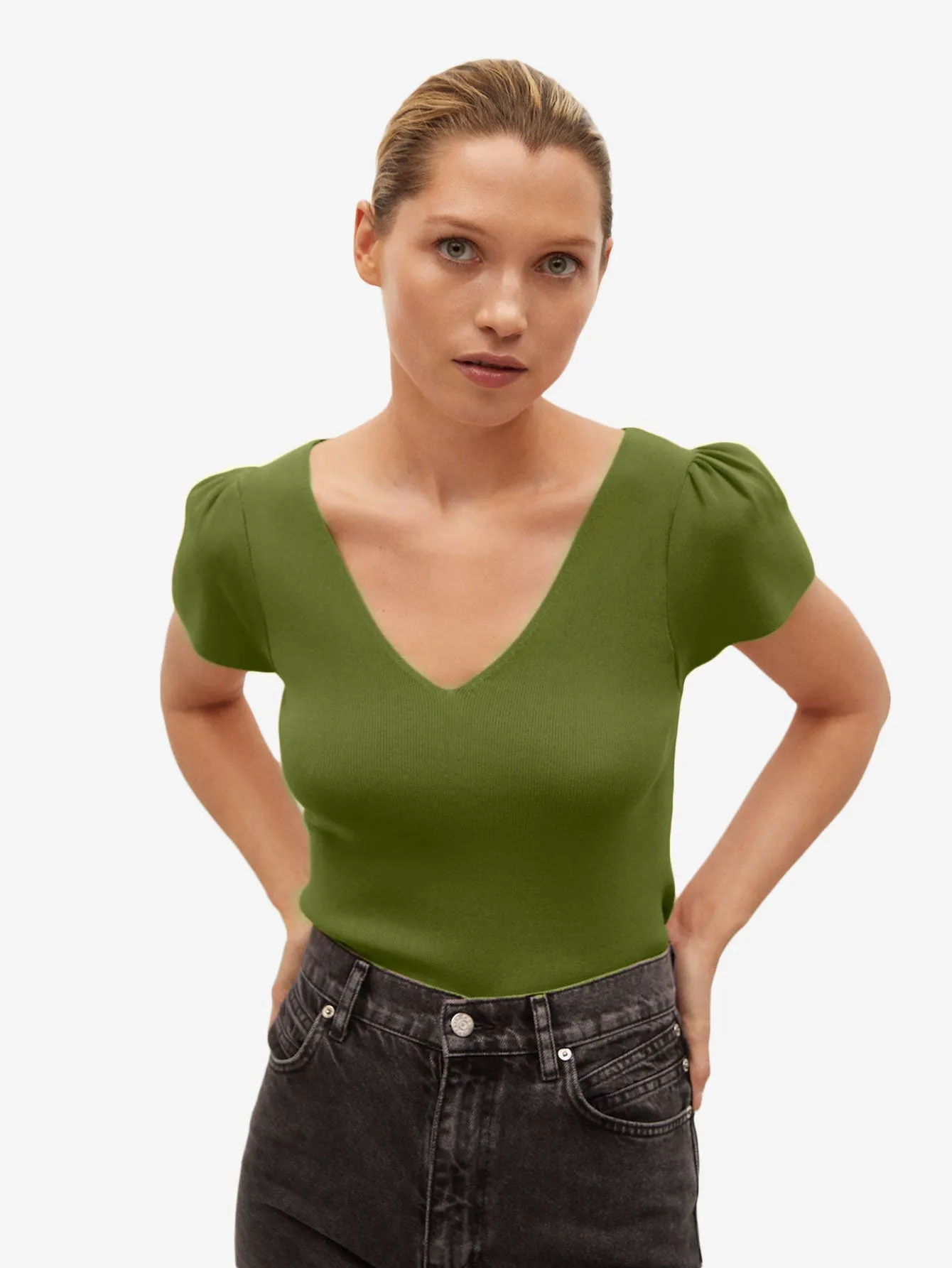 Bow knit top