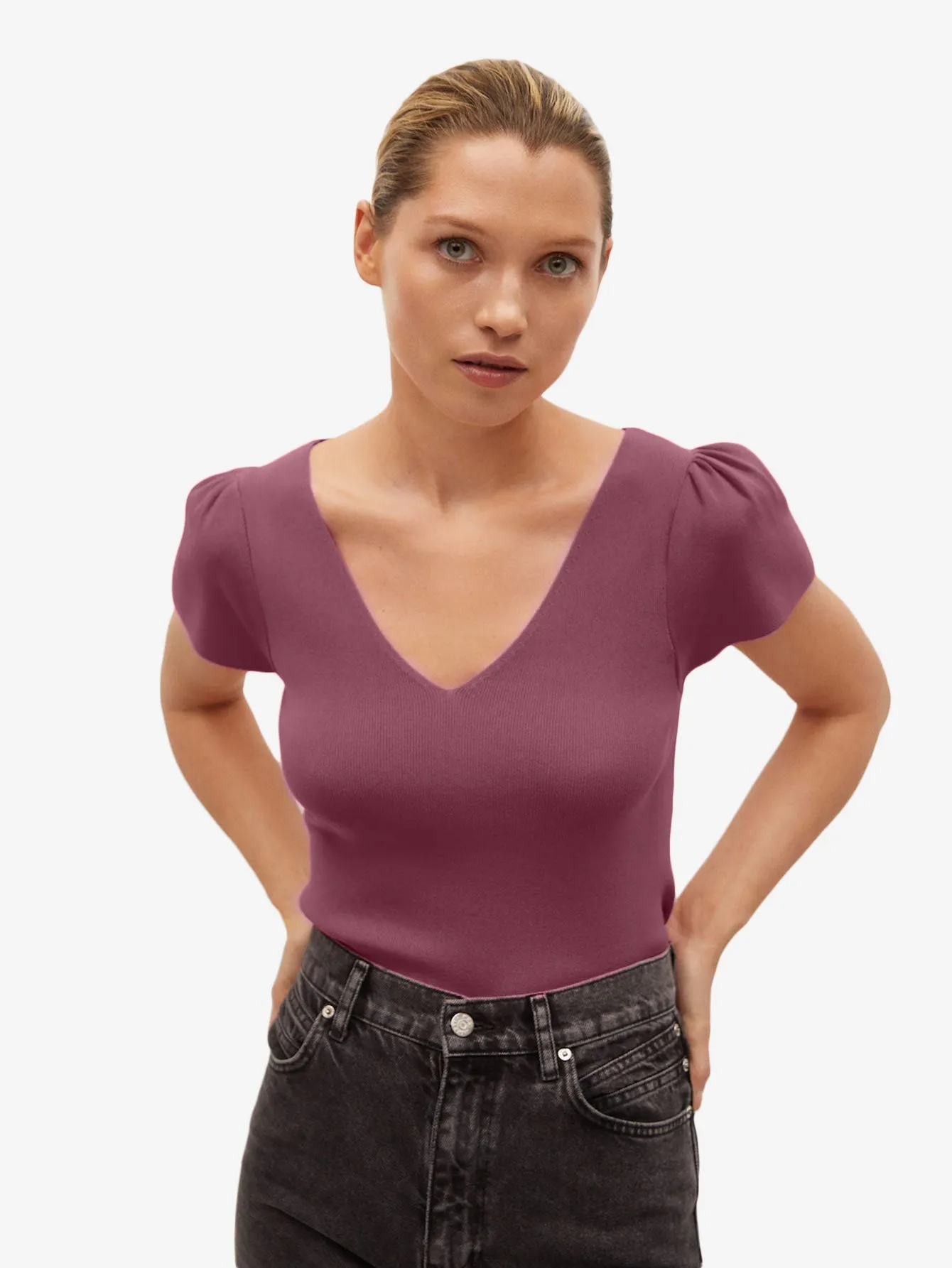 Bow knit top