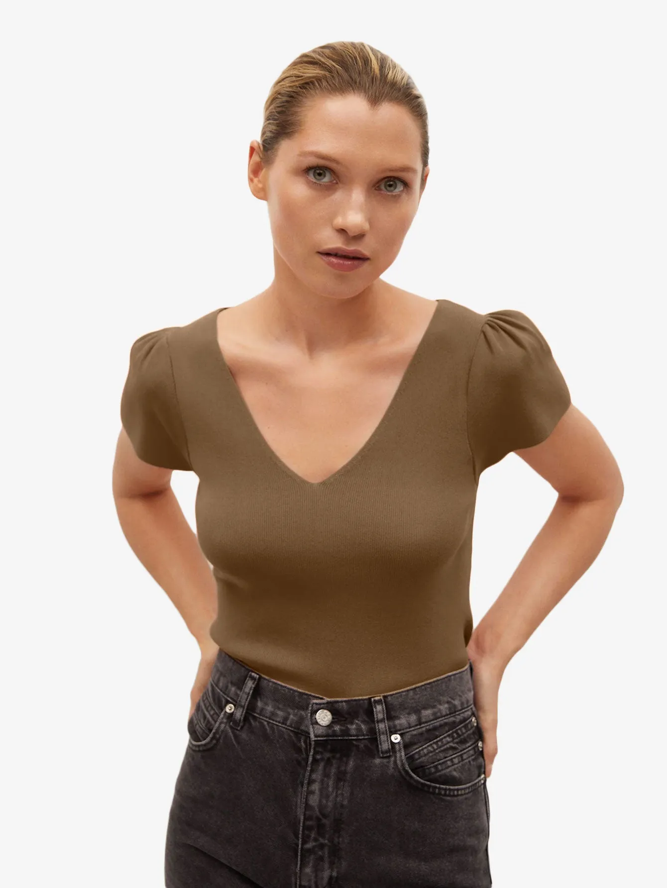 Bow knit top