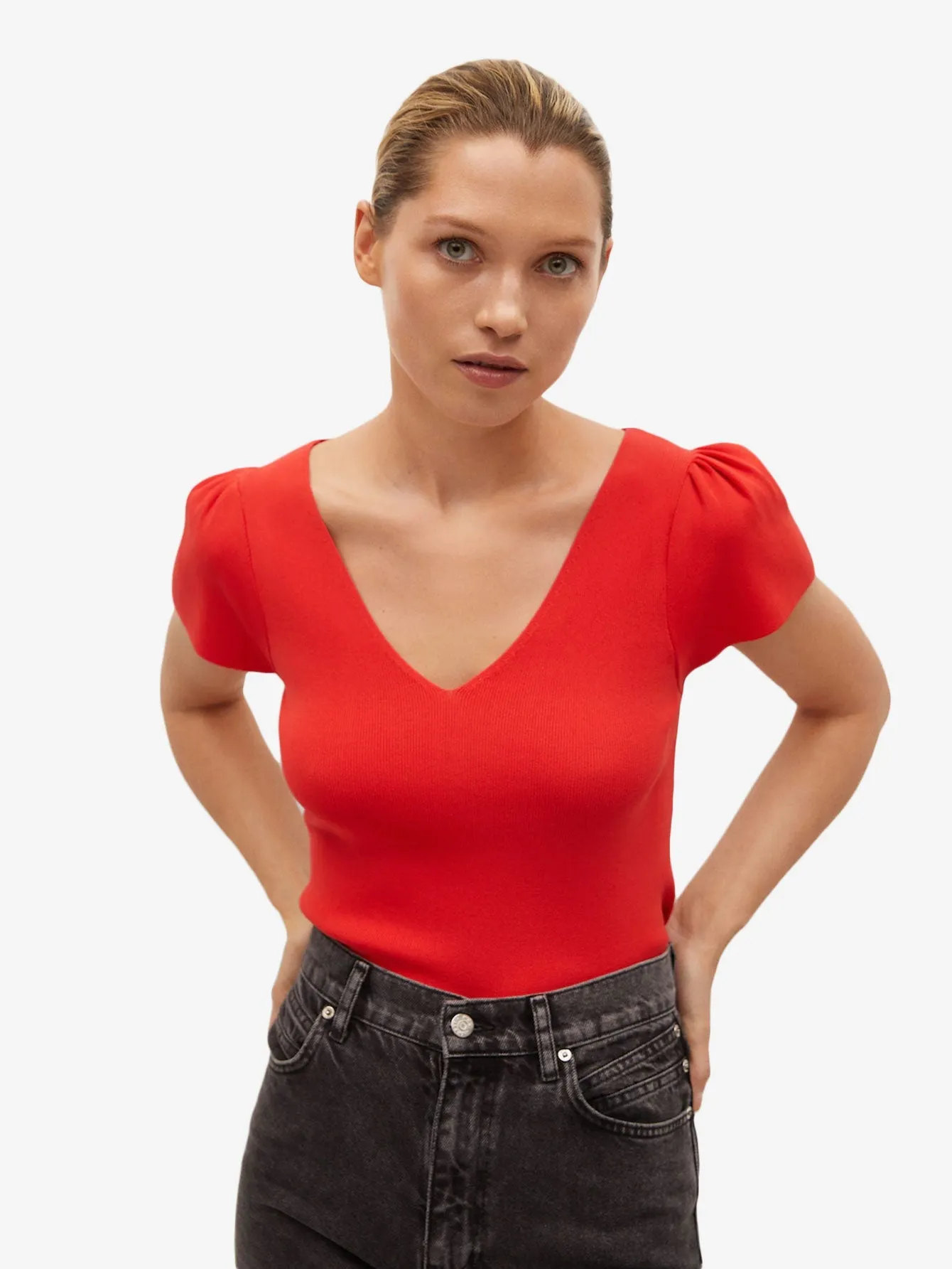 Bow knit top