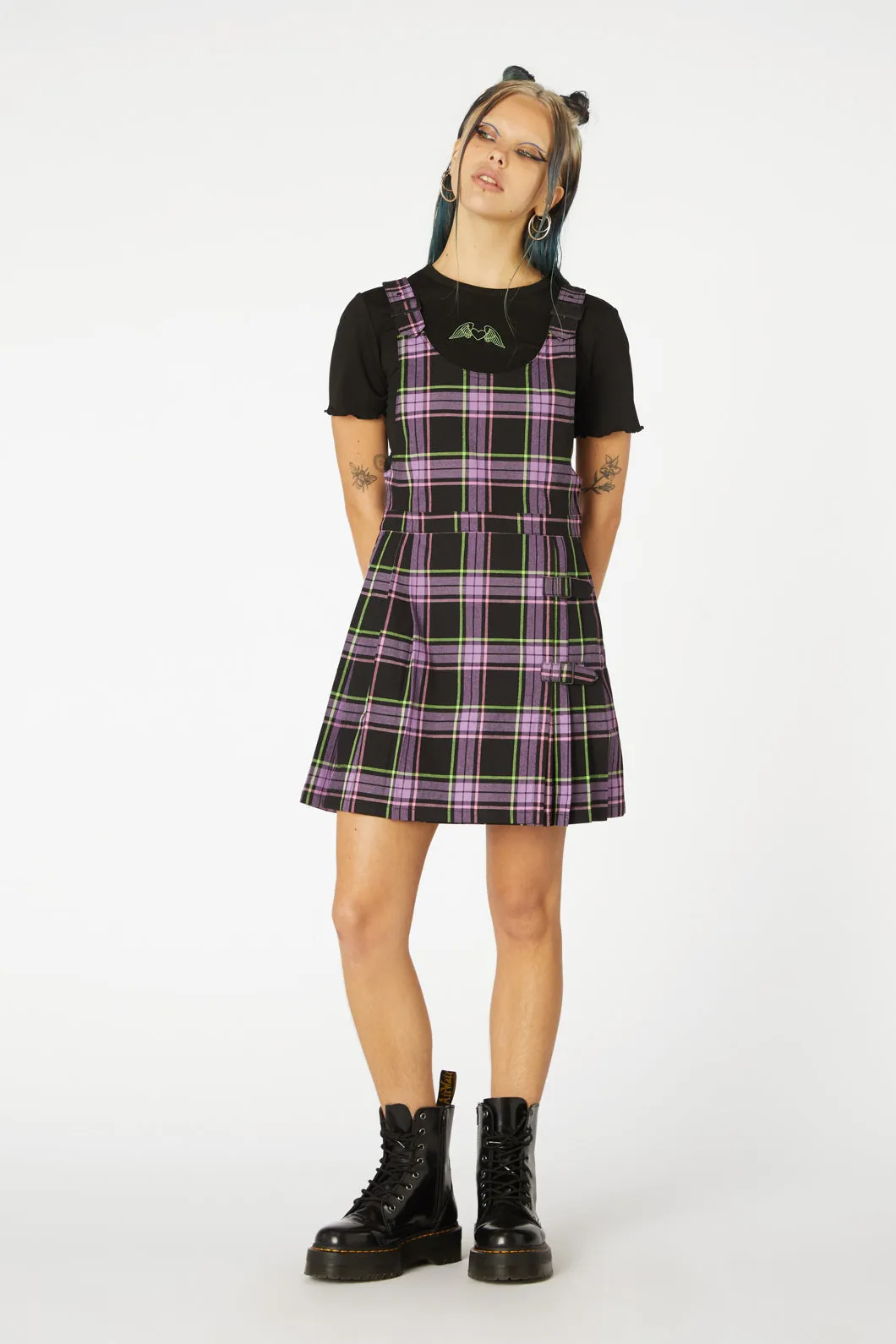 Bright Tartan Pinafore