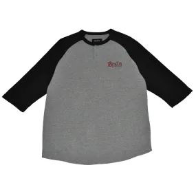 Brixton - Barley Men's 3/4 Sleeve Tee, Heather Grey/Black