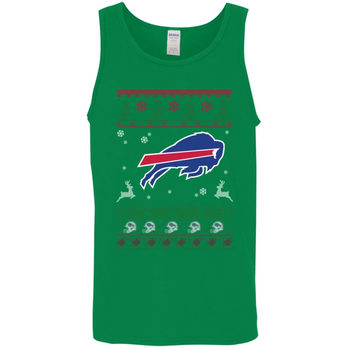 Buffalo Bills Logo Football Teams Ugly Christmas Sweater Men Tank Top