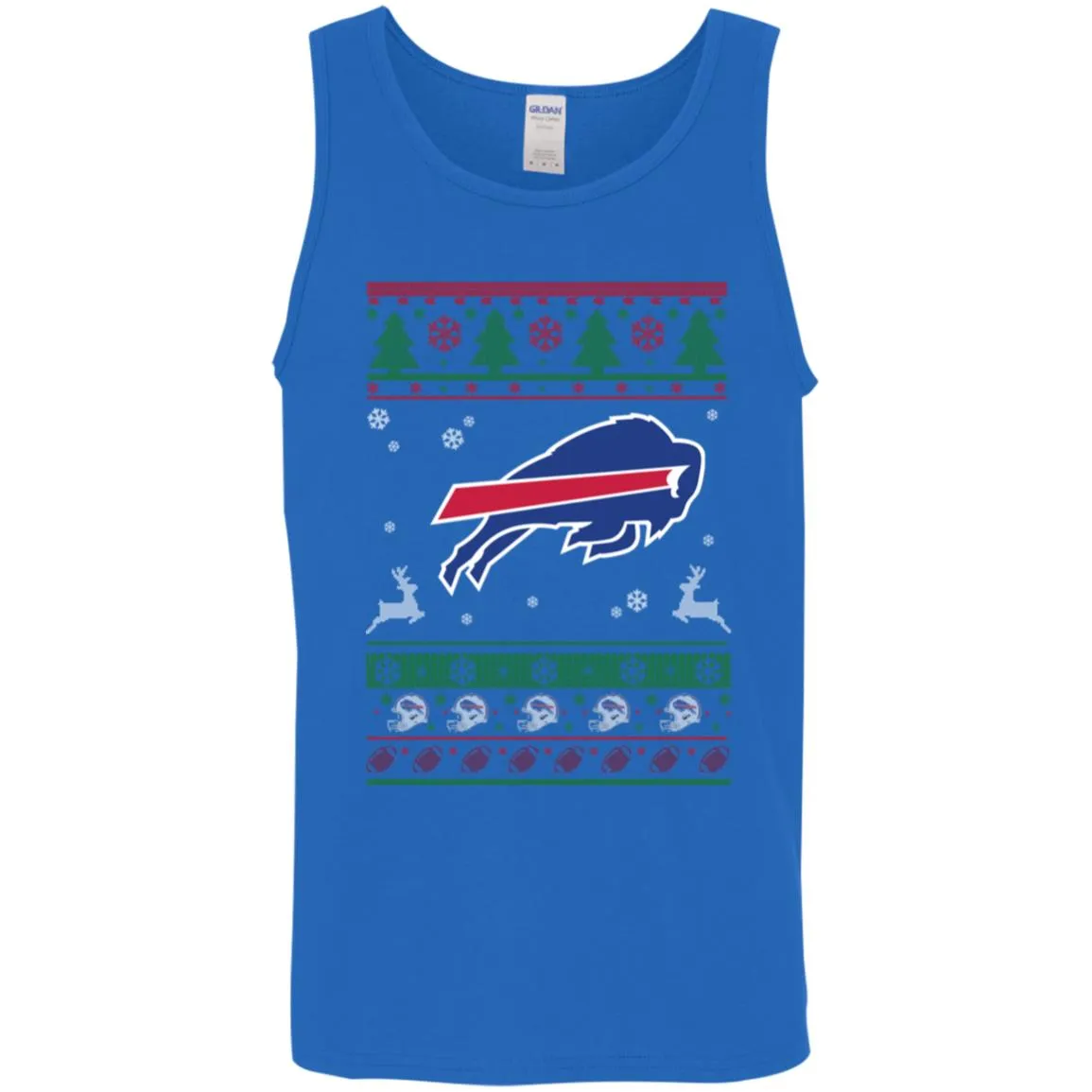Buffalo Bills Logo Football Teams Ugly Christmas Sweater Men Tank Top