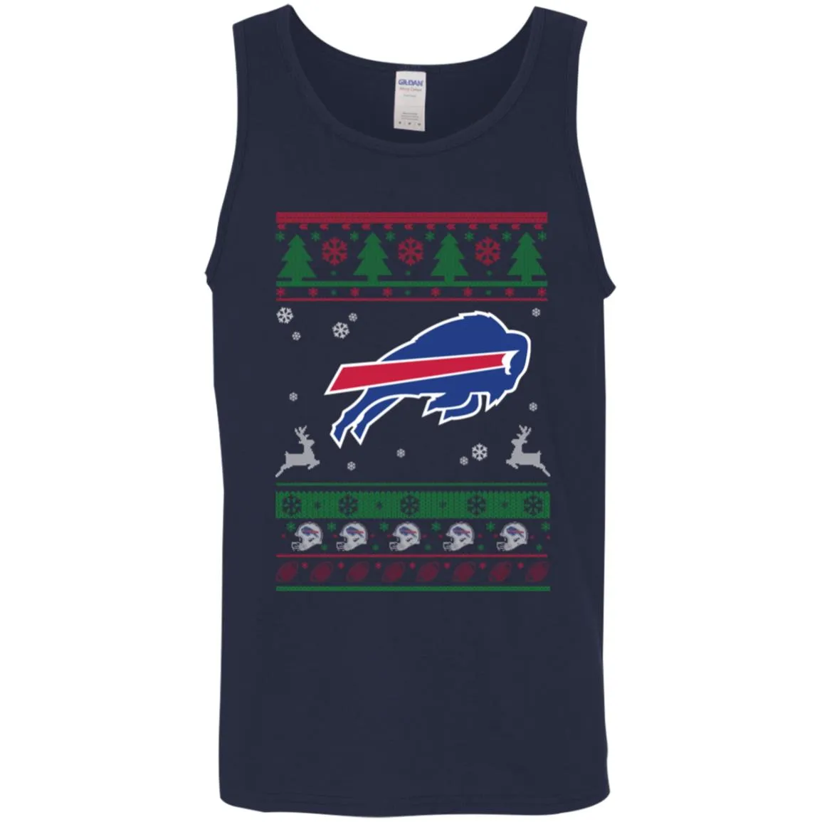 Buffalo Bills Logo Football Teams Ugly Christmas Sweater Men Tank Top