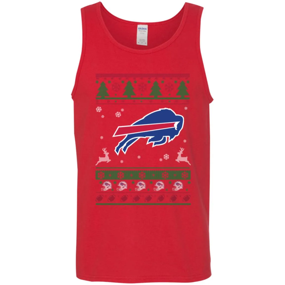 Buffalo Bills Logo Football Teams Ugly Christmas Sweater Men Tank Top