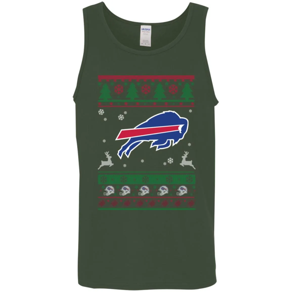 Buffalo Bills Logo Football Teams Ugly Christmas Sweater Men Tank Top