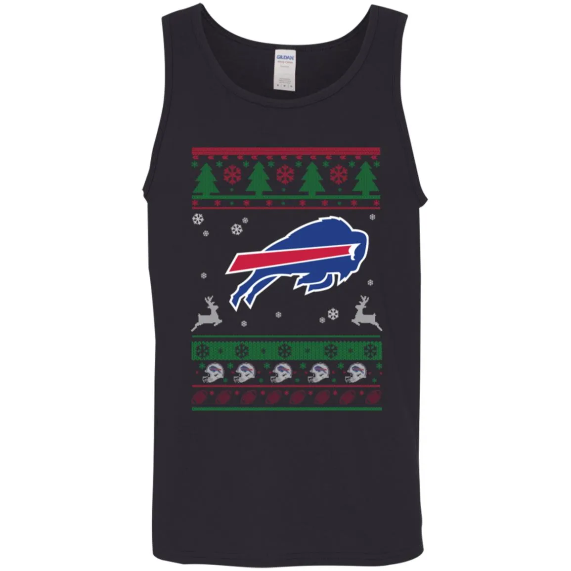 Buffalo Bills Logo Football Teams Ugly Christmas Sweater Men Tank Top
