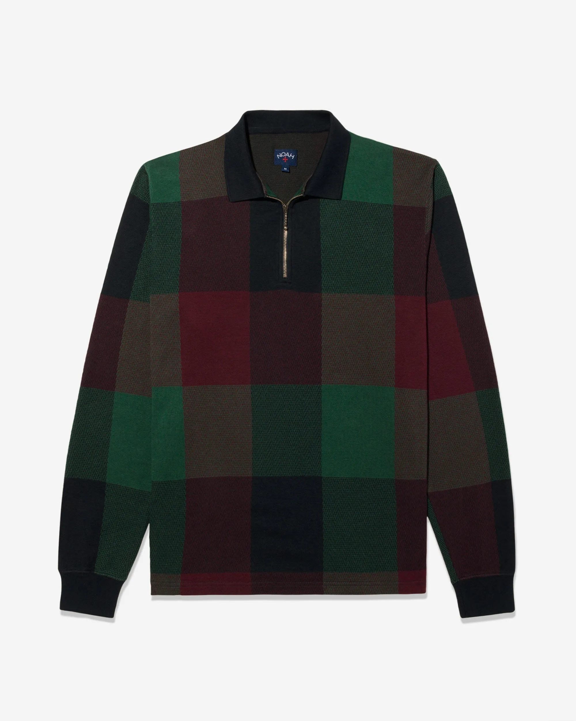 Buffalo Plaid Zip Polo