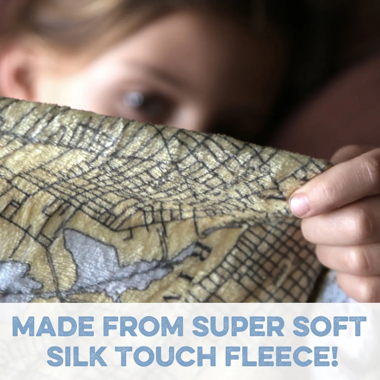Cape Cod and the Islands, Earth Tones topo map Blanket
