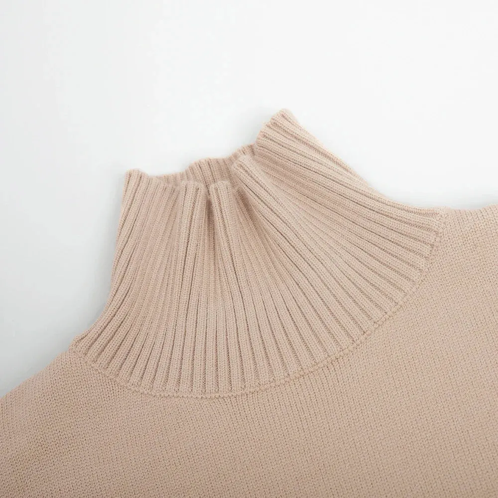 Casual Loose Turtleneck Sweater For Women