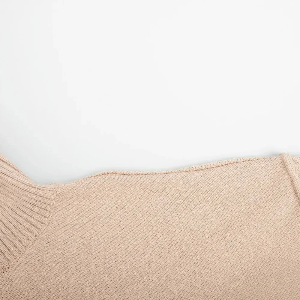 Casual Loose Turtleneck Sweater For Women