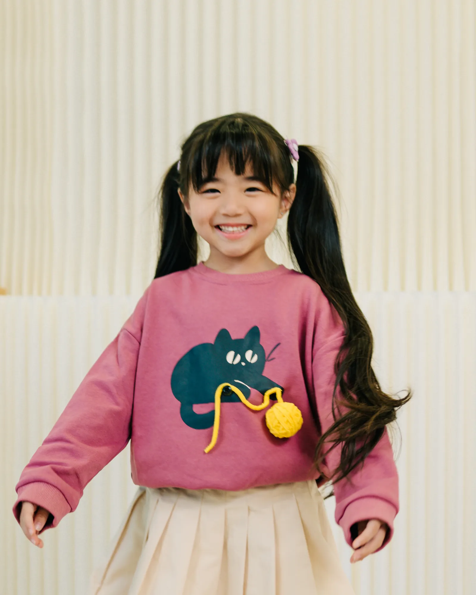 Cat and Yarn Ball Sweatshirt