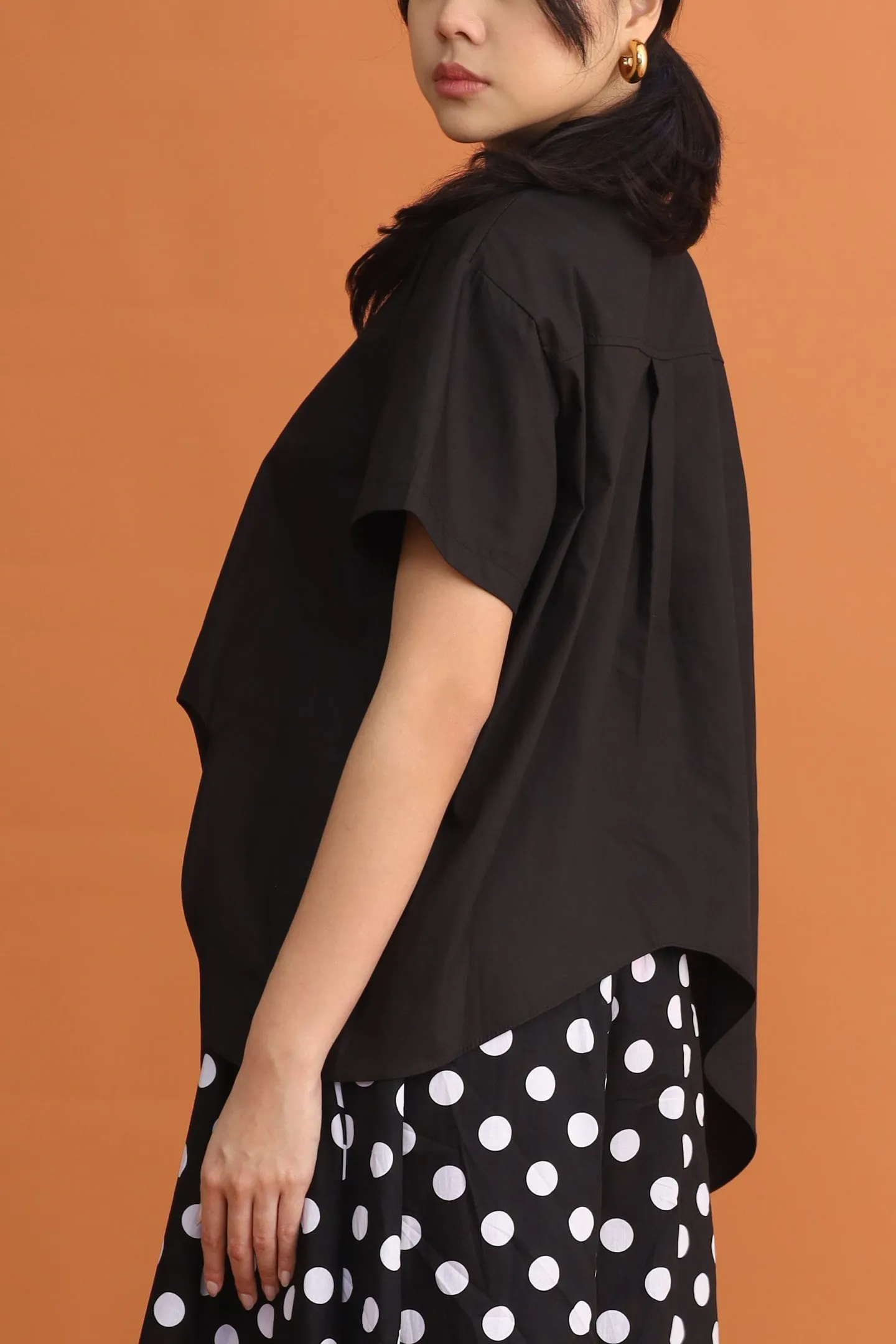 CHOSEN: Dada Asymmetrical Shirt in Black