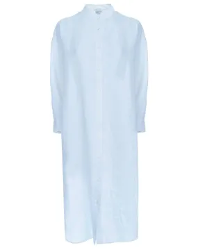 Cielo Slub Linen Gabardine Shirt-Dress