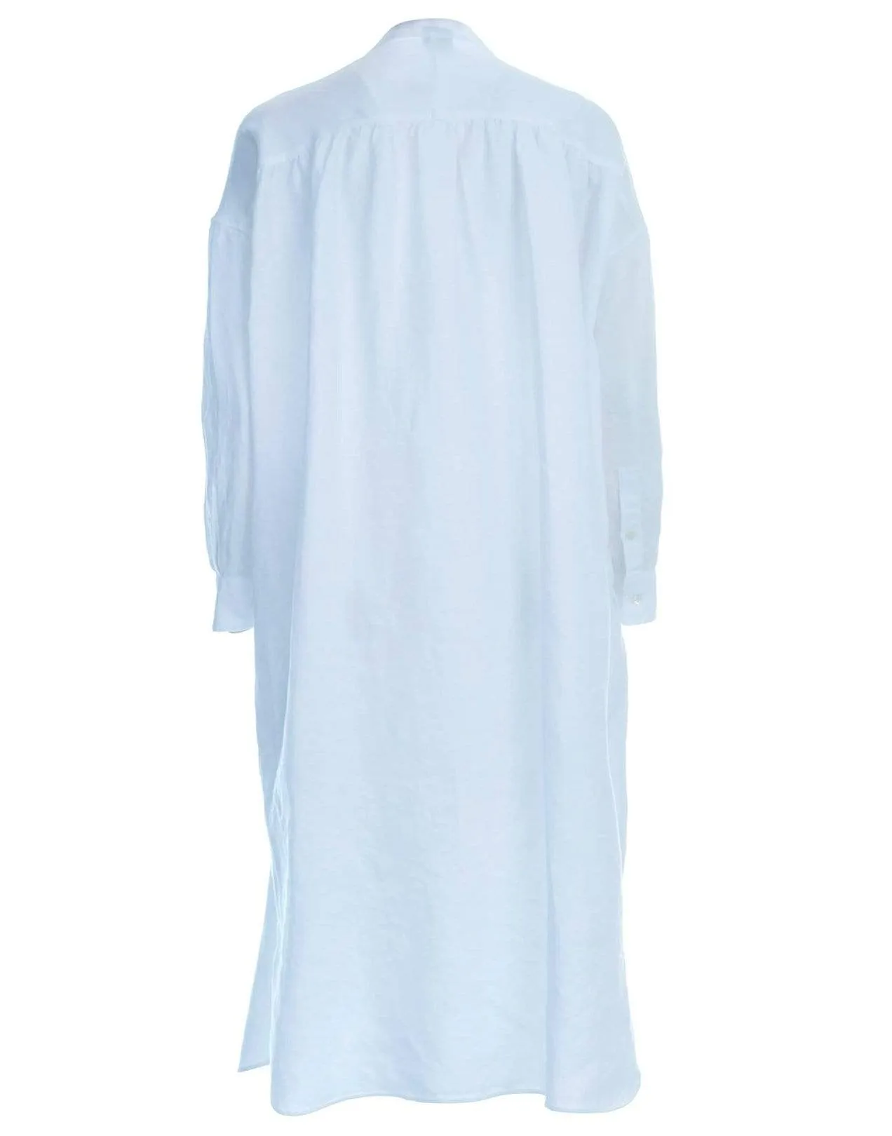 Cielo Slub Linen Gabardine Shirt-Dress