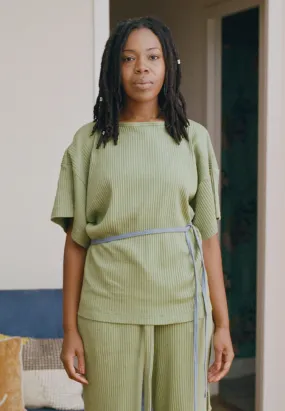 Clair Top - combo green/blue
