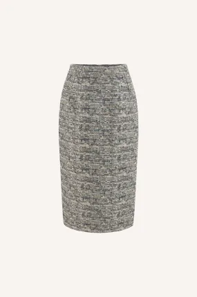 Classic Tweed Pencil Skirt
