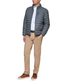 Club Room Mens Regular fit Puffer Jacket Coat XL Grey Packable