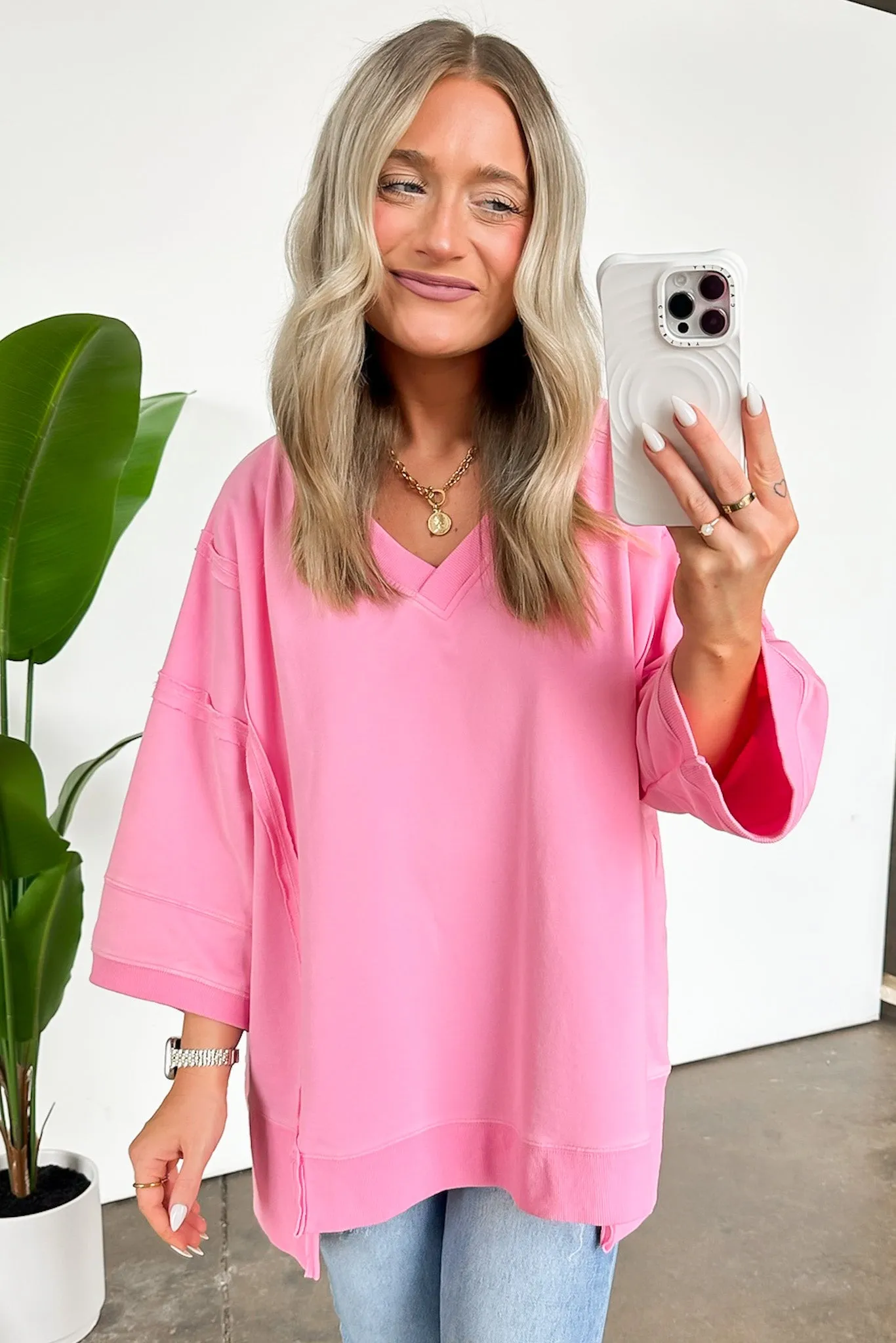 Cohen Relaxed Fit V-Neck Top - FINAL SALE