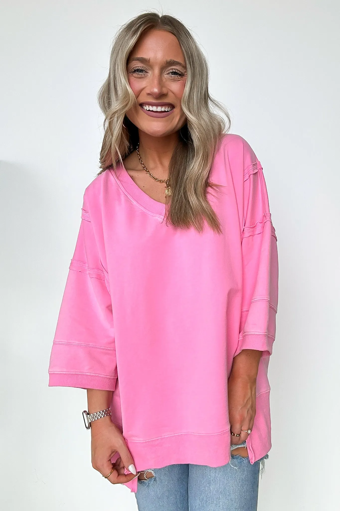 Cohen Relaxed Fit V-Neck Top - FINAL SALE