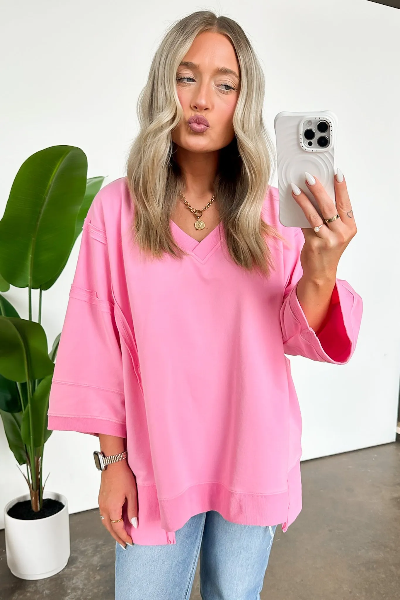 Cohen Relaxed Fit V-Neck Top - FINAL SALE