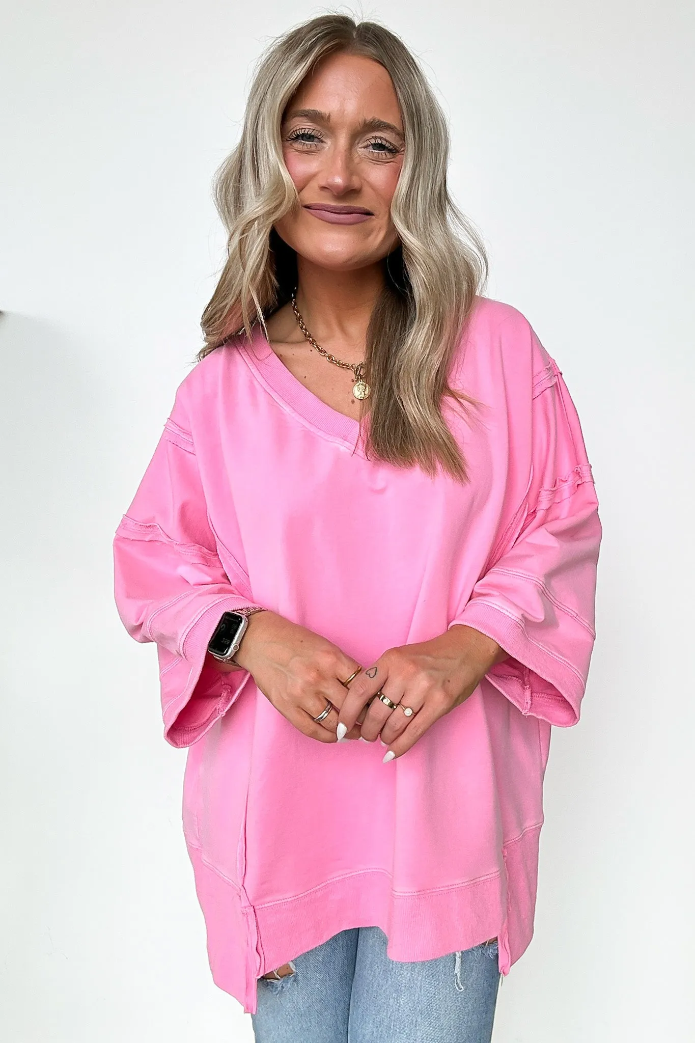 Cohen Relaxed Fit V-Neck Top - FINAL SALE