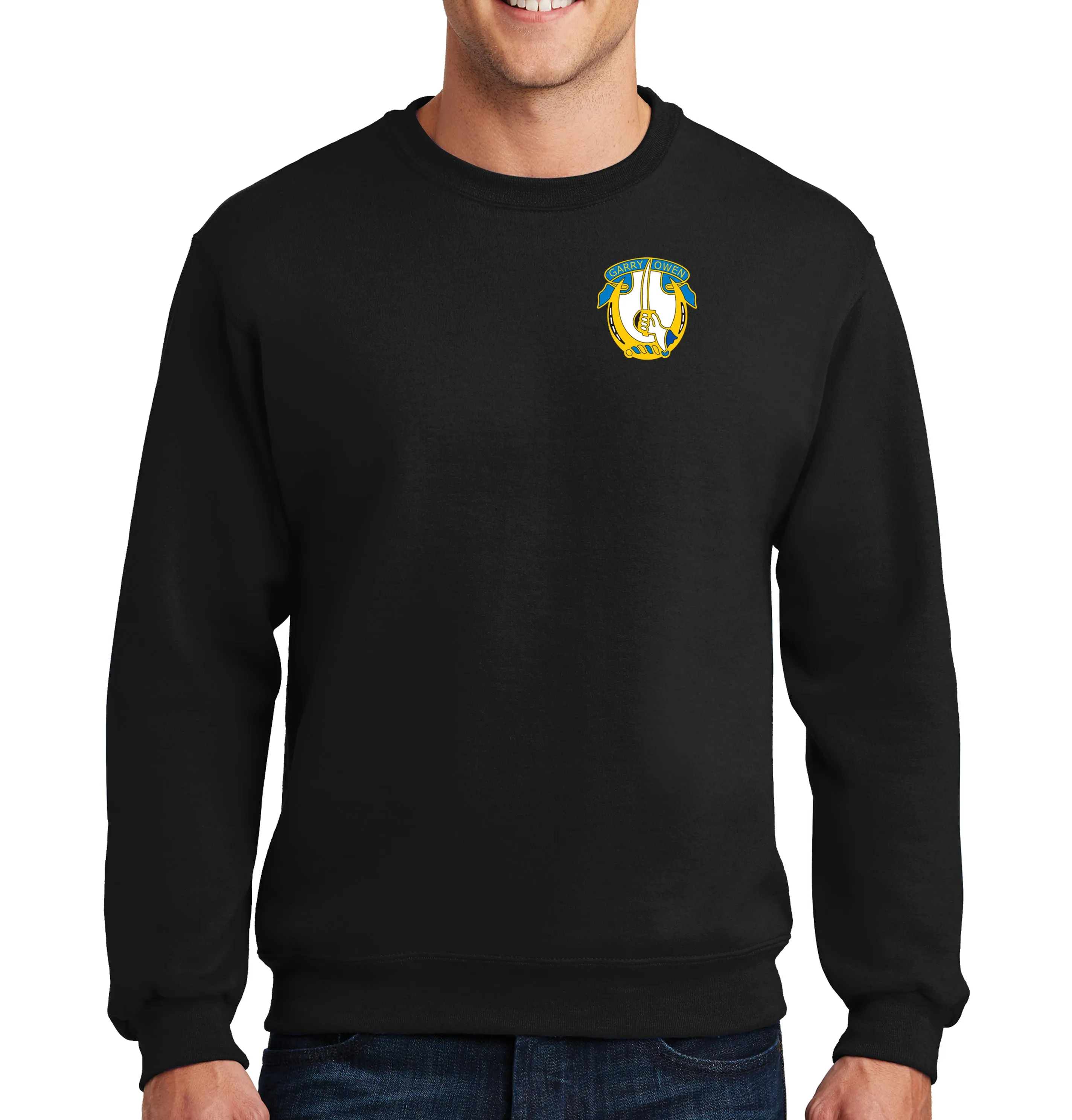 Color 50-50 Blend Crewneck Unisex Sweatshirt. This shirt IS approved for PT.