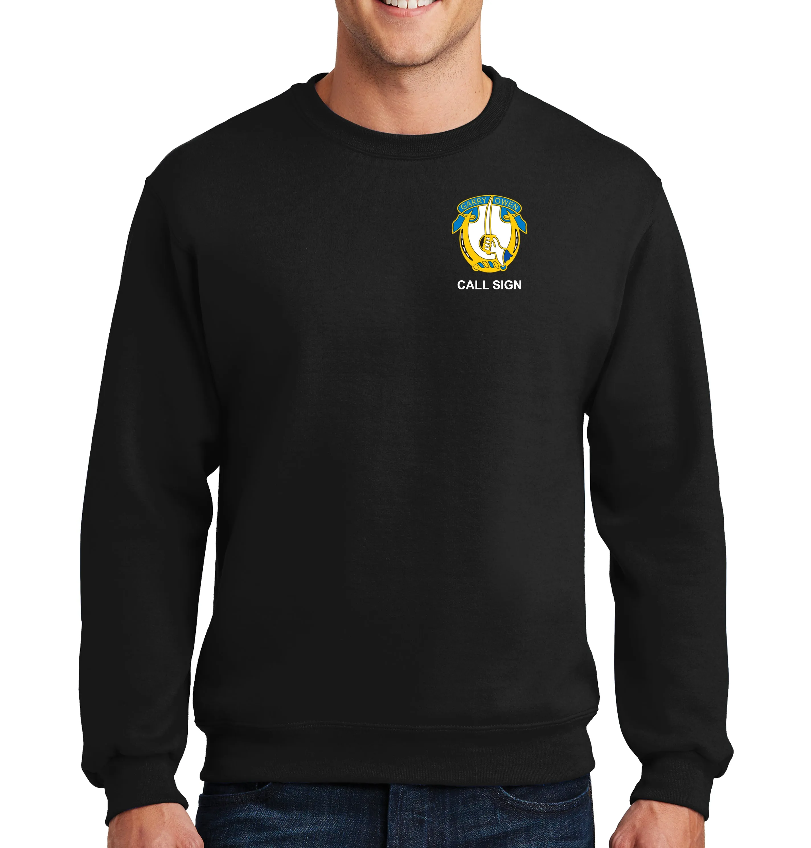 Color 50-50 Blend Crewneck Unisex Sweatshirt. This shirt IS approved for PT.