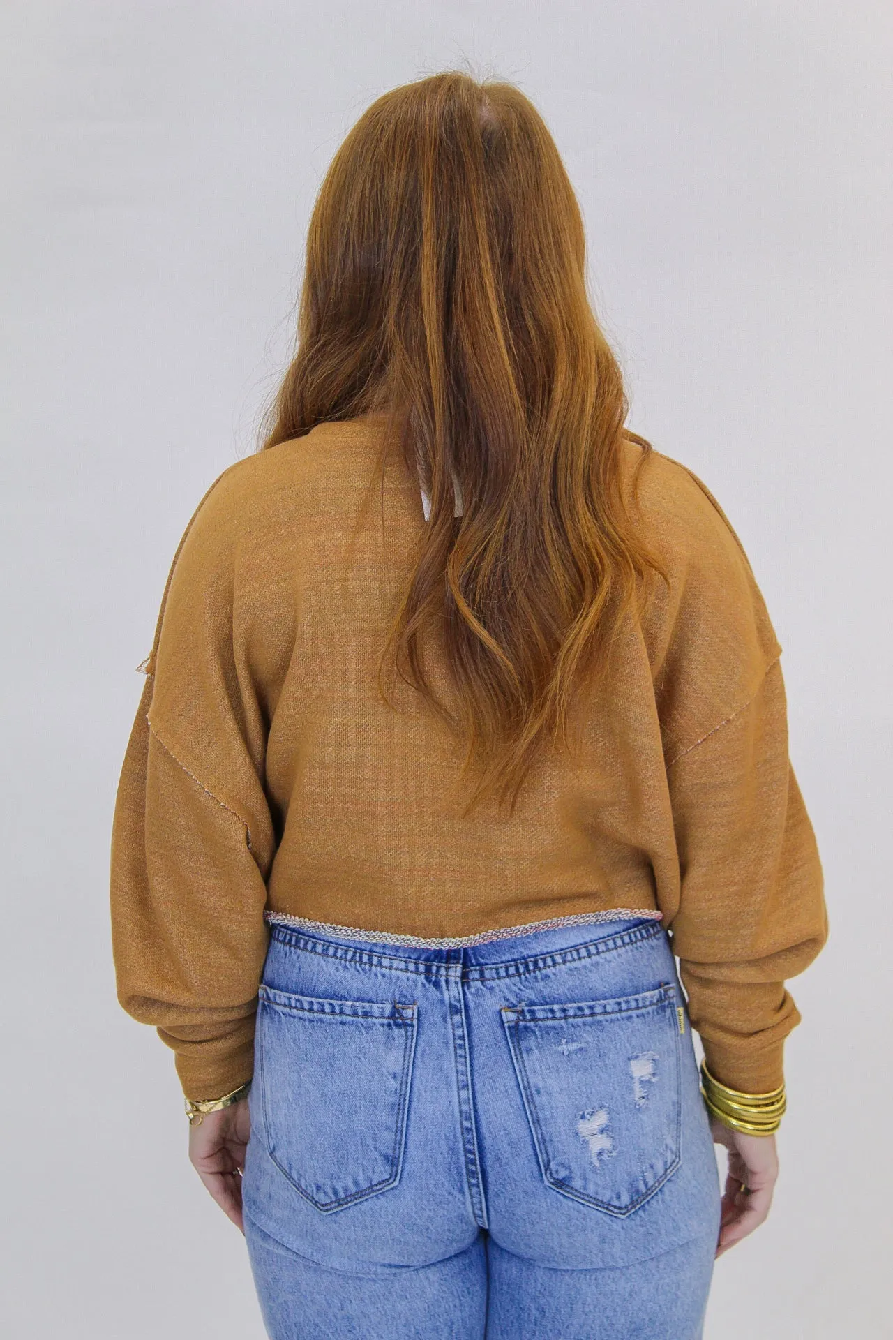 Come Closer Knit Top- Brown