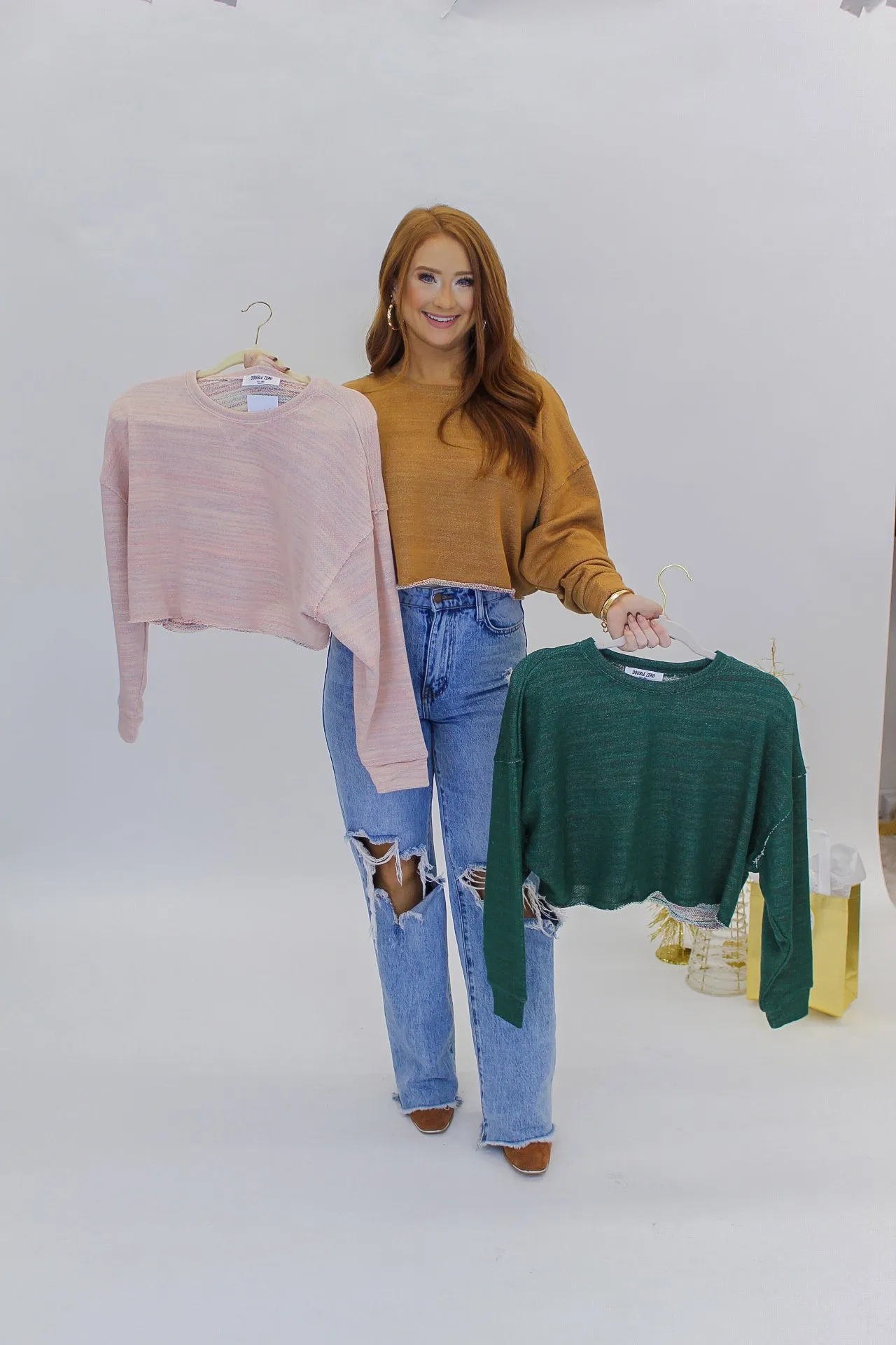 Come Closer Knit Top- Brown
