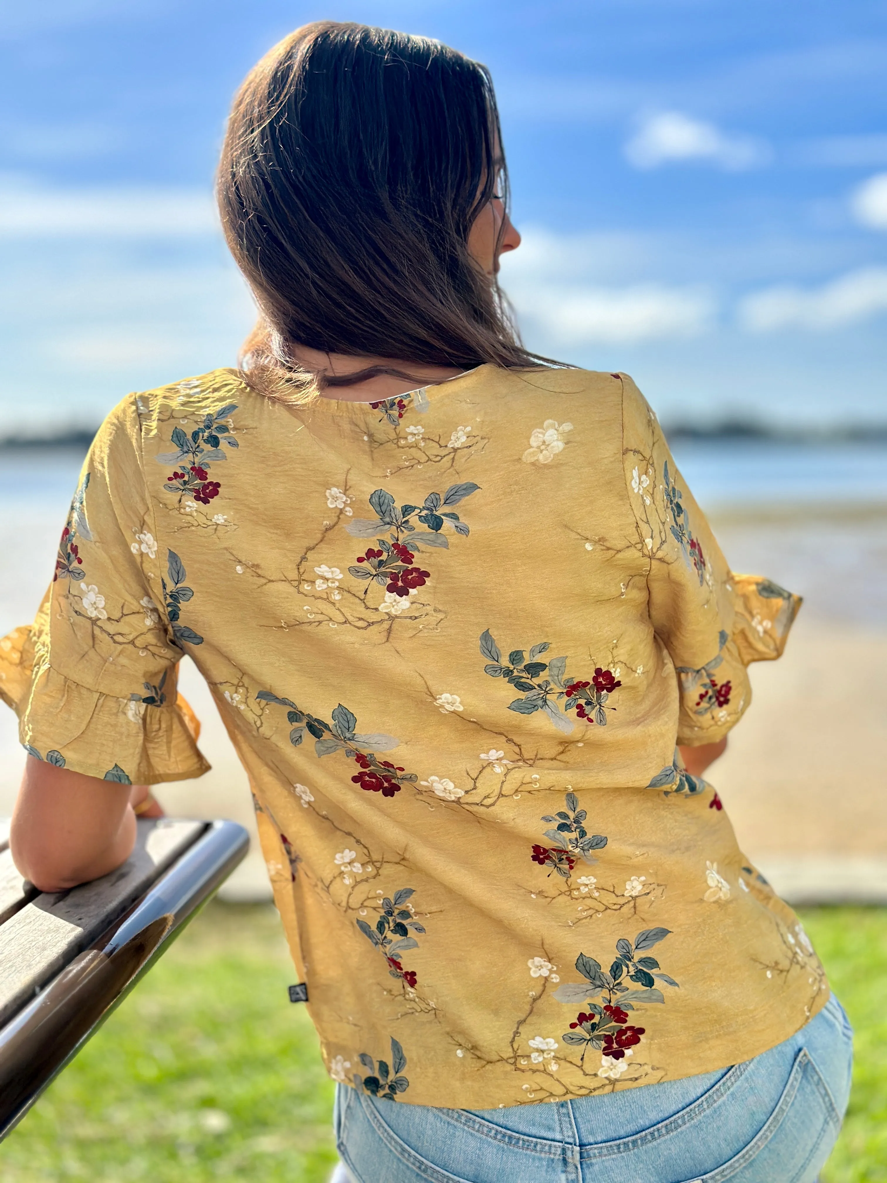 Cooper Top Gold Floral