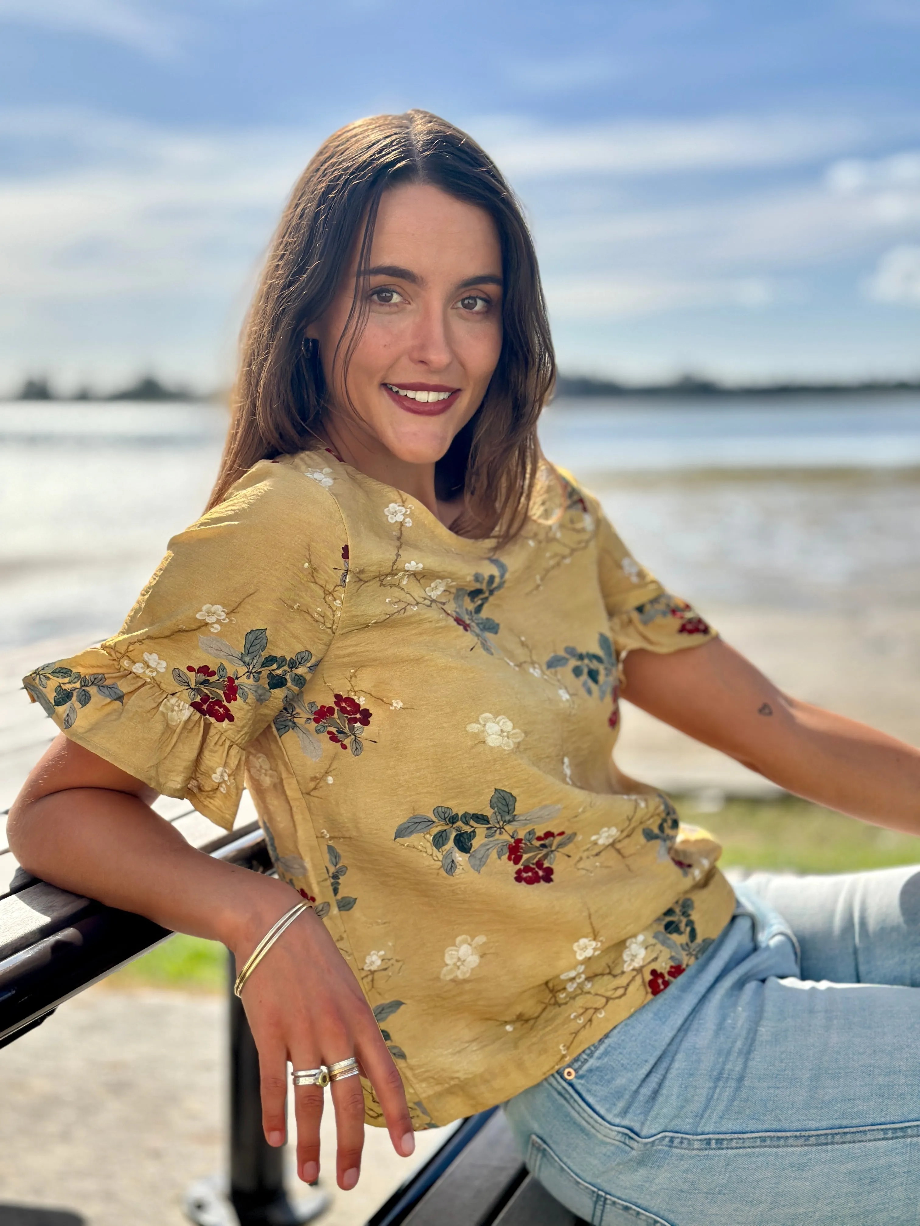 Cooper Top Gold Floral