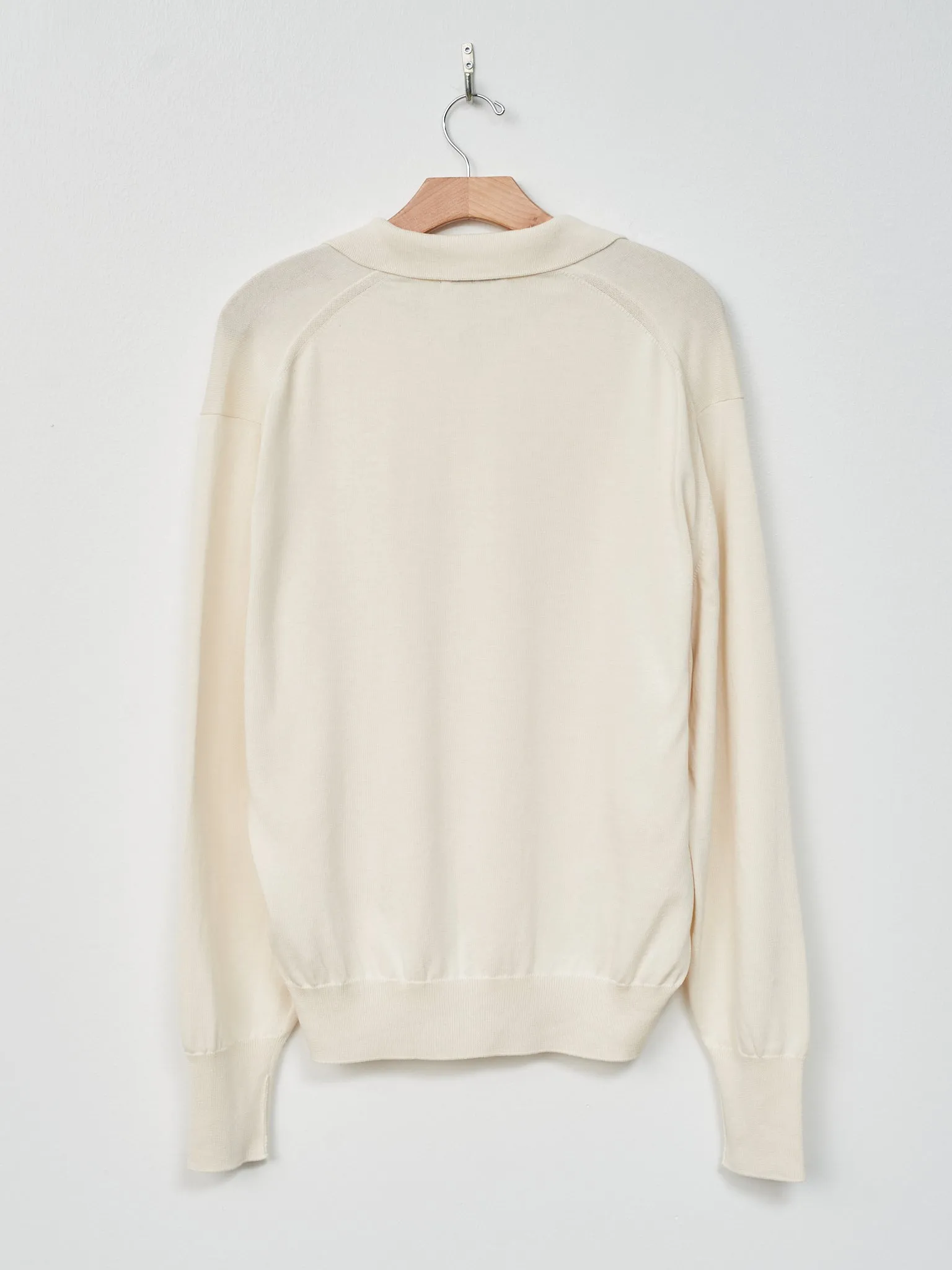 Cotton Knit Skipper Shirt - Ecru