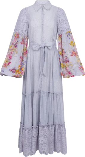 Cotton Slub Shirt Dress - Flower Market