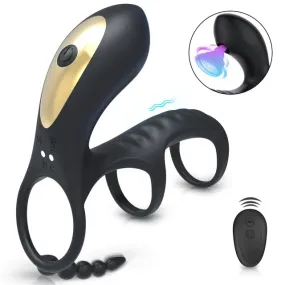 Couples Fantasy Sucking Clit & Cock Ring | 20 Modes | Extra Girth | Quiet Motor