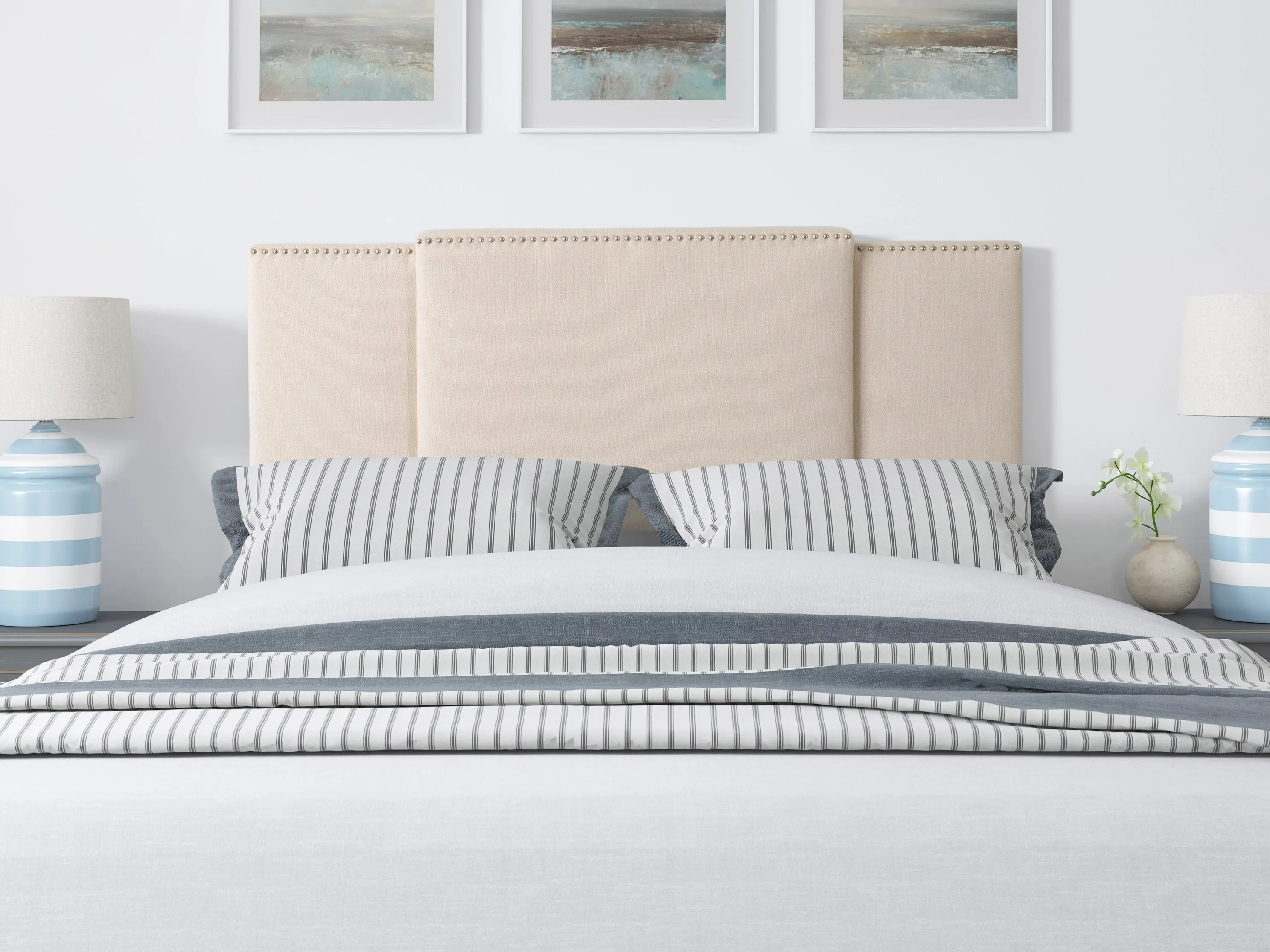 Cream Adjustable Headboard
