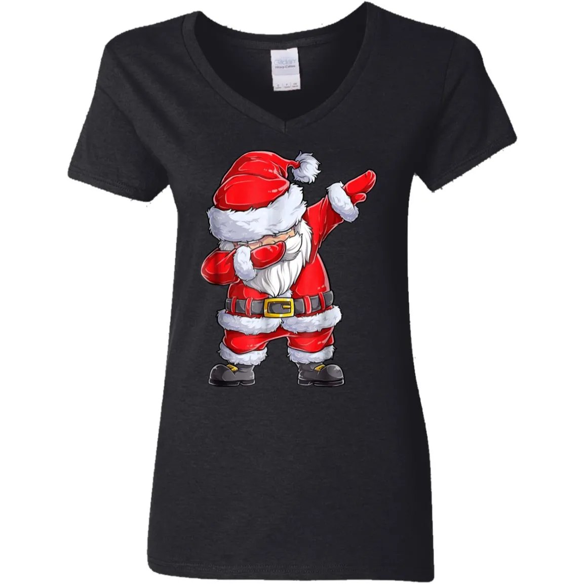 Dabbing Santa Shirt Christmas Boys Kids Men Xmas Gifts Tees Women V-Neck T-Shirt