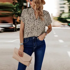 Dainty Bloom Vneck Blouse