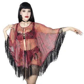 Devil Disguise Mesh Cape
