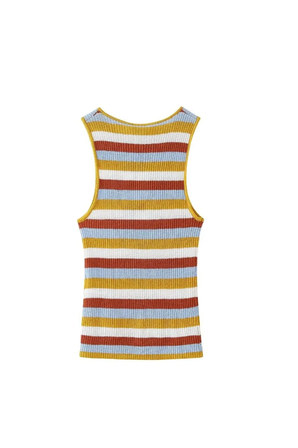 ‘Diana’  Stripe-Knit Vest Top & Skirt Set  (Sold Separately)