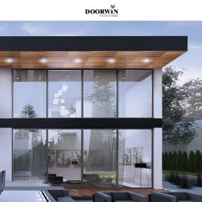 Doorwin 2021DOORWIN Top Quality Modern Slimline Thermal Break Aluminum Two Way Tilt And Turn Glass Window With Germany Hardware For Sale