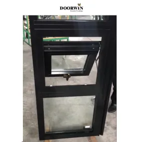 Doorwin 2021Hot Sale High Performance Thermal Break Aluminum Profile Top Fixed Windows Bottom Awning Hung Window