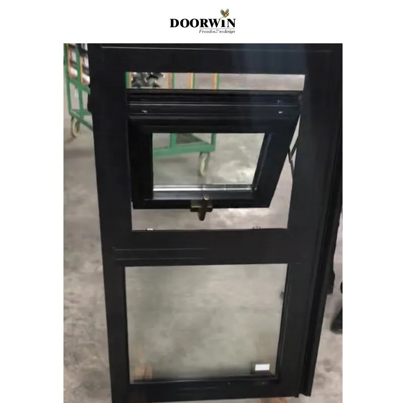 Doorwin 2021Hot Sale High Performance Thermal Break Aluminum Profile Top Fixed Windows Bottom Awning Hung Window