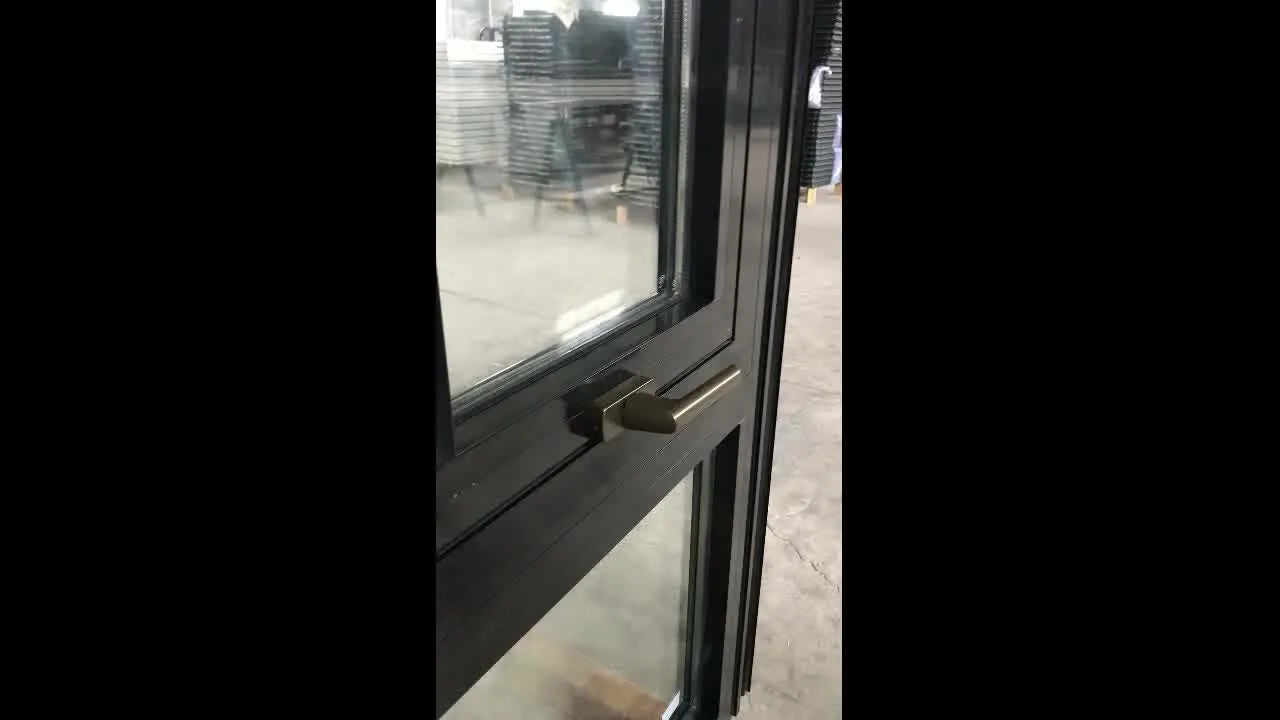Doorwin 2021Hot Sale High Performance Thermal Break Aluminum Profile Top Fixed Windows Bottom Awning Hung Window