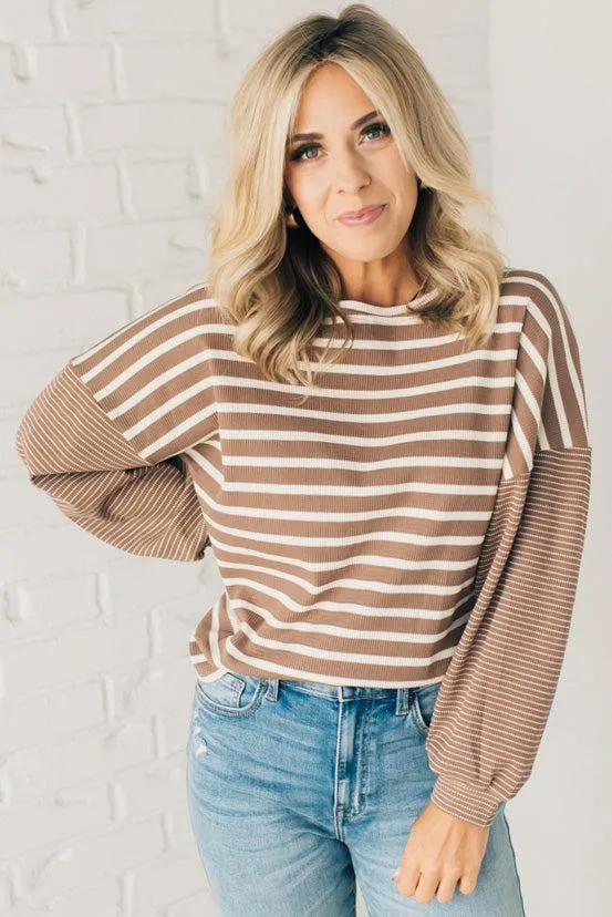 Double Stripe Thermal Top