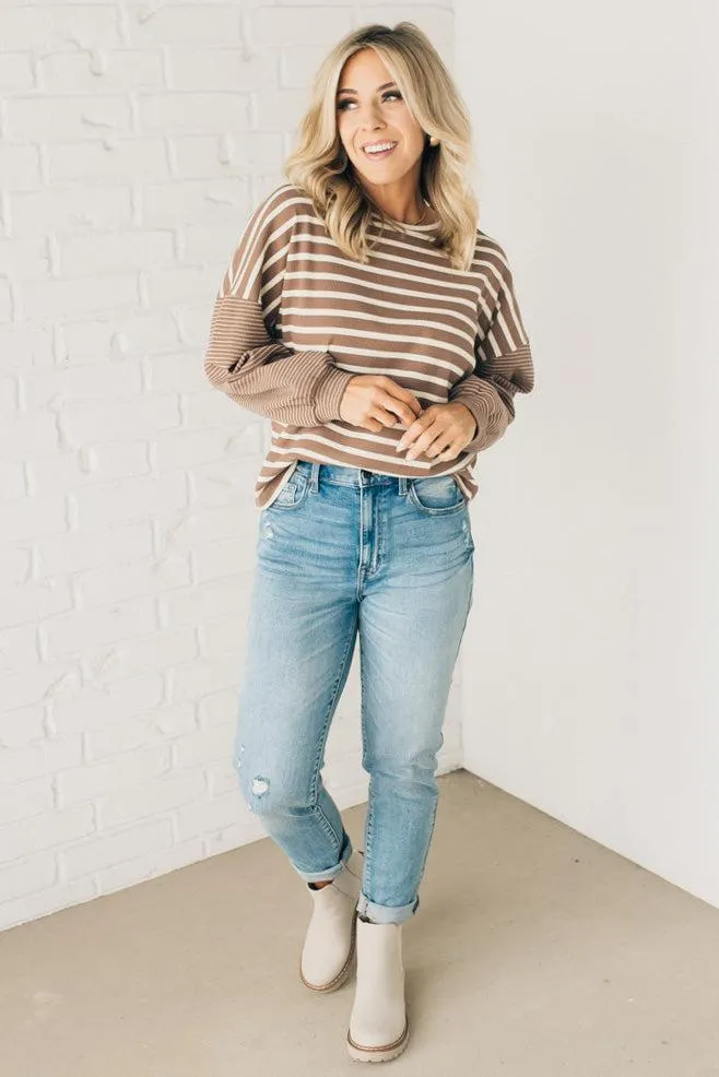 Double Stripe Thermal Top
