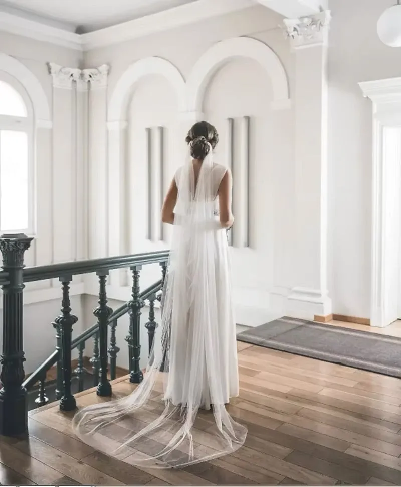 Draped 'Hair' Veil